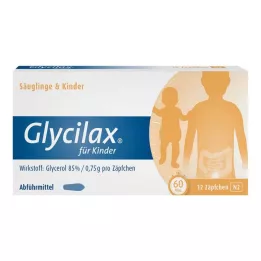 GLYCILAX Supositórios para crianças, 12 pcs