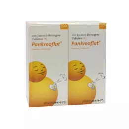 PANKREOFLAT comprimidos revestidos, 200 unidades
