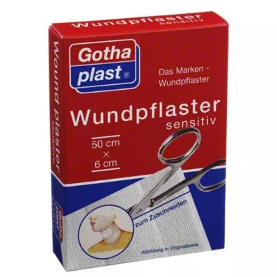 GOTHAPLAST Cuidados com feridas sensíveis 6 cm x 0,5 m corte, 1 pc GOTHAPLAST Cuidados com feridas sensíveis 6 cm x 0,5 m corte, 1 pc
