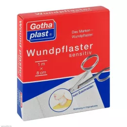 GOTHAPLAST Cuidados com feridas sensíveis 8 cm x 1 m corte, 1 pc