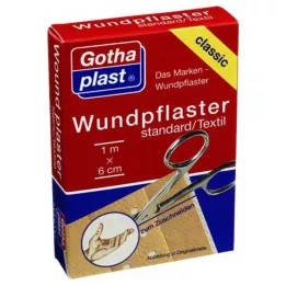 GOTHAPLAST Suporte para curativos 6 cm x 1 m cortado, 1 peça