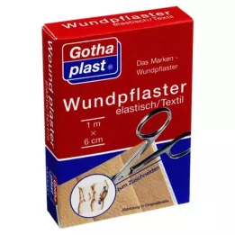 GOTHAPLAST Elástico para curativo de feridas 6 cm x 1 m cortado, 1 peça