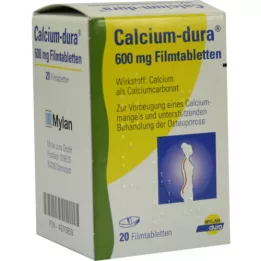 CALCIUM DURA Comprimidos revestidos por película, 20 unidades
