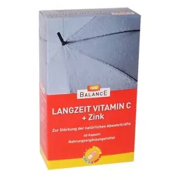 GEHE BALANCE Vitamina C + Zinco Retard Caps. de longo prazo, 60 unid