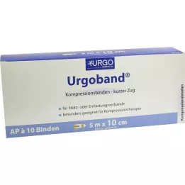 URGOBAND Atadura curta elástica 10 cm x 5 m, 10 unidades