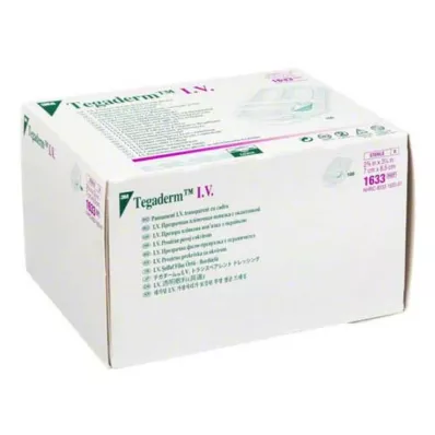 TEGADERM Bandagem transparente 3M 7x8,5 cm 1633, 100 unidades TEGADERM Bandagem transparente 3M 7x8,5 cm 1633, 100 unidades