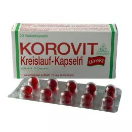 KOROVIT Cápsulas de circulação, 20 unidades