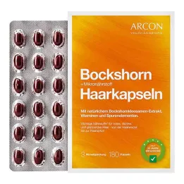 BOCKSHORN+ Cápsulas de micronutrientes para cabelo Tisane plus, 180 unidades