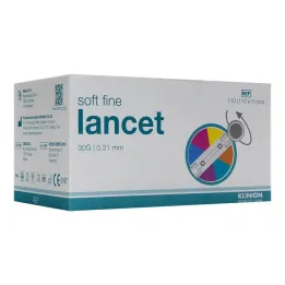 Lancetas Klinion Soft de cor fina 30 G, 110 un