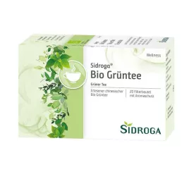 SIDROGA Sacos de filtro de chá verde Wellness, 20X1,7 g