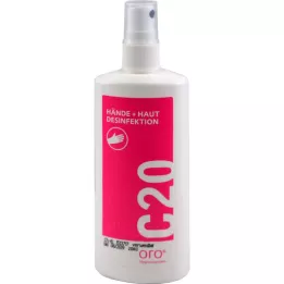 ORO Frasco spray para desinfecção de mãos e pele C20, 125 ml