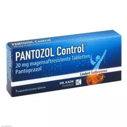 PANTOZOL Comprimidos gastrorresistentes de controle de 20 mg, 7 unidades