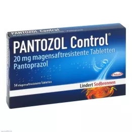 PANTOZOL Comprimidos gastrorresistentes de controle de 20 mg, 14 unidades