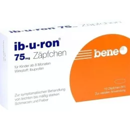 IB-U-RON supositórios de 75 mg, 10 unidades