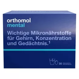 ORTHOMOL mental grânulos/cápsulas pacote combinado de 30 dias, 30 unidades