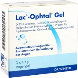 LAC OPHTAL Gel, 3X10g