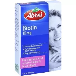 ABTEI Comprimidos de biotina 10 mg, 30 unidades