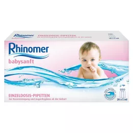 RHINOMER tubo dose única babysanft água do mar 5ml, 20X5 ml