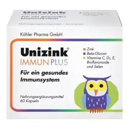 UNIZINK Cápsulas Immun Plus, 1X60 unidades