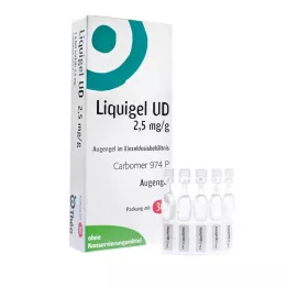 LIQUIGEL UD Gel oftálmico 2,5mg/g em recipiente unidose, 30X0,5 g