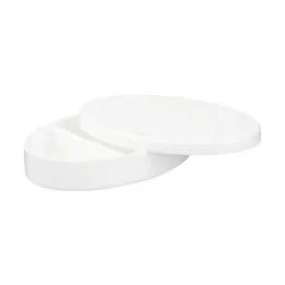 Caixa para comprimidos oval de plástico com 3 compartimentos Vitalhaus, 1 un