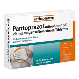 PANTOPRAZOL-ratiopharm SK comprimidos gastrorresistentes de 20 mg, 14 unidades