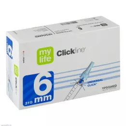 MYLIFE Agulhas para caneta Clickfine 6 mm 31 G, 100 unidades