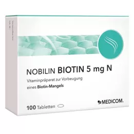 NOBILIN Comprimidos de biotina 5 mg N, 100 unidades