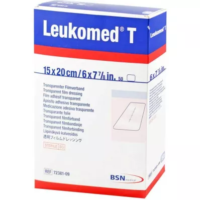LEUKOMED pensos esterilizados transparentes 15x20 cm, 50 unidades LEUKOMED pensos esterilizados transparentes 15x20 cm, 50 unidades