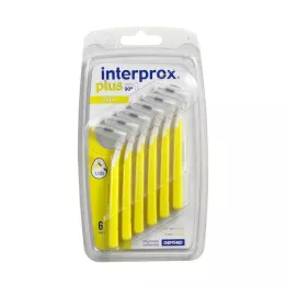 INTERPROX mais mini escova interdental amarela, 6 unidades