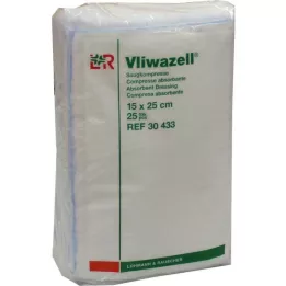 VLIWAZELL Compressas absorventes não estéreis 15x25 cm, 25 unidades