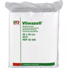 VLIWAZELL Compressas absorventes não estéreis 20x25 cm, 25 unidades