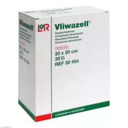 VLIWAZELL Compressas absorventes estéreis 20x20 cm, 30 unidades