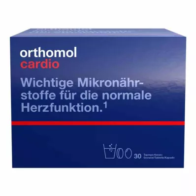 ORTHOMOL Cardio Granulados/Cápsulas/Comprimidos, pacote combinado, 1 unidade