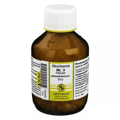BIOCHEMIE 3 Ferrum phosphoricum D 12 comprimidos, 400 unidades