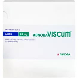 ABNOBAVISCUM Ampolas Aceris 20 mg, 48 unidades