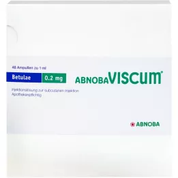 ABNOBAVISCUM Betulae 0,2 mg ampolas, 48 unidades