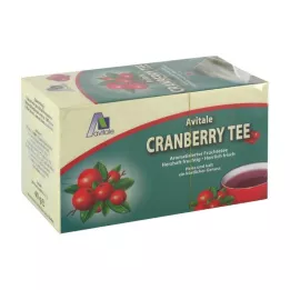 CRANBERRY TEE Sacos de filtro, 20 unidades