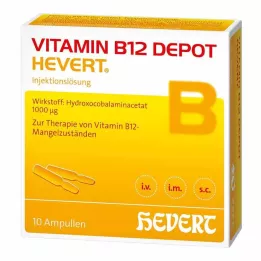 VITAMIN B12 DEPOT Ampolas Hevert, 10 unidades