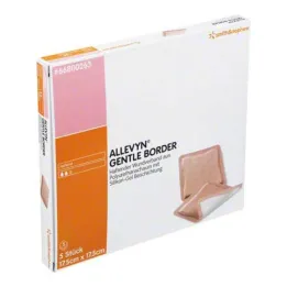 Bandagem Allevyn Gentle Border 17,5x17,5 cm, 5 unidades
