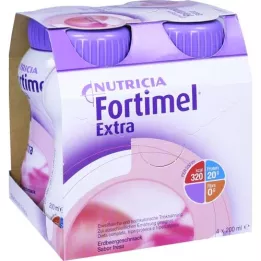 FORTIMEL Extra sabor morango, 4X200 ml