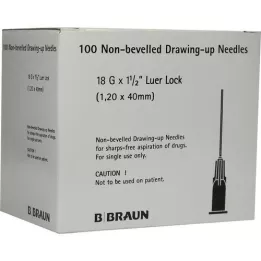 STERICAN Cânulas 18 Gx1 1/2 1,1x40 rombas, 100 unidades
