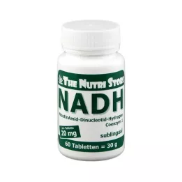 NADH Comprimidos estáveis de 20 mg, 60 unidades