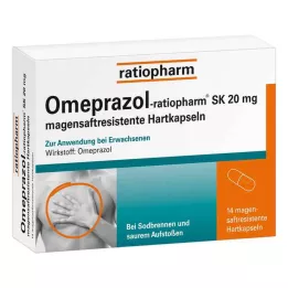 OMEPRAZOL-ratiopharm SK cápsulas duras gastrorresistentes de 20 mg, 14 unidades
