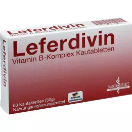 LEFERDIVIN Comprimidos mastigáveis de complexo de vitamina B, 60 unidades