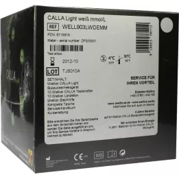 WELLION CALLA mg de açúcar no sangue leve, conjunto mmol/l branco, 1 unidade