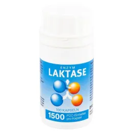 Cápsulas de enzima Lactase 1500 FCC , 100 peças