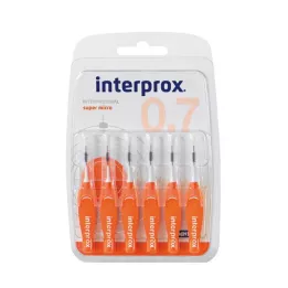 INTERPROX super micro laranja Interdentalb.Blis, 6 unidades