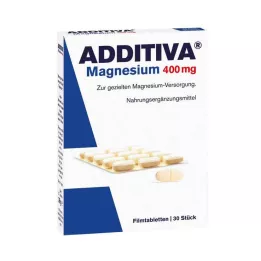 ADDITIVA Comprimidos revestidos por película de magnésio 400 mg, 30 unidades