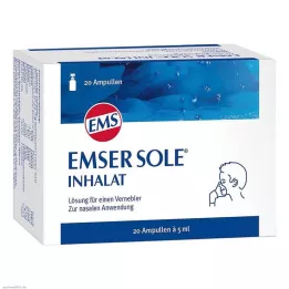 EMSER Solução de inalação única para nebulizador, 20 unidades